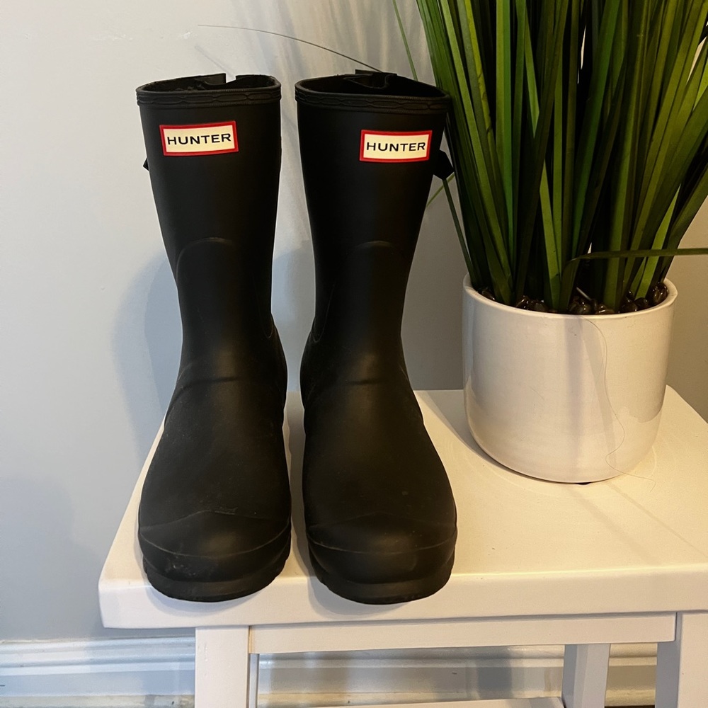 Hunter Boots Short Matte Black - Size 7